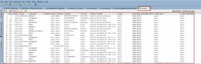 Oracle SQL Developer – Monitor Sessions – Knowledgewala